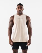 Clothing IE Alphalete Men AA Airtech Cutoff Beige Brown 2L4400571