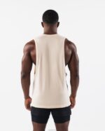 Clothing IE Alphalete Men AA Airtech Cutoff Beige Brown 2L4400571 - Image 4