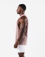 Clothing IE Alphalete Men AA Airtech Cutoff Porcelain Brown 2L4400573 - Image 3