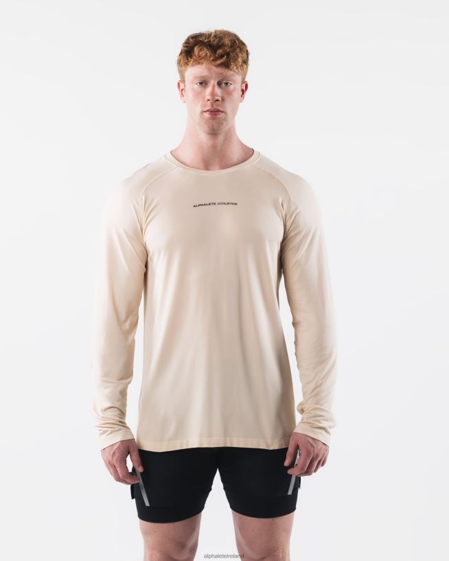 clothing_ie_alphalete_men_aa_airtech_ls_tee_beige_brown_2l4400511.jpg Clothing IE Alphalete Men AA Airtech LS Tee Beige Brown 2L4400511 - Image 1