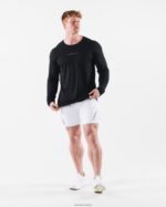 Clothing IE Alphalete Men AA Airtech LS Tee Black 2L4400524 - Image 2