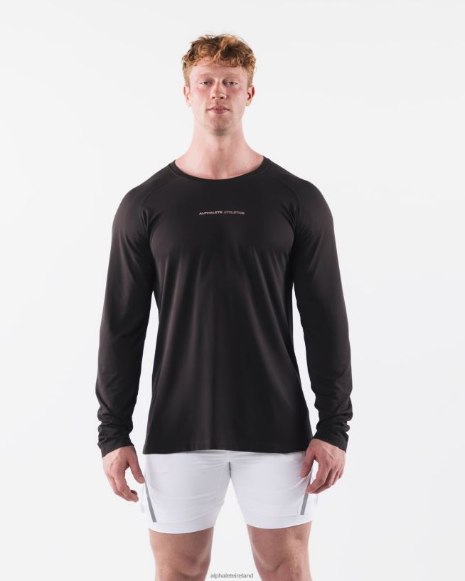 Clothing IE Alphalete Men AA Airtech LS Tee Pebble Brown 2L4400521 - Image 1