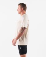 Clothing IE Alphalete Men AA Airtech Tee Beige Brown 2L4400510 - Image 3