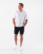 Clothing IE Alphalete Men AA Airtech Tee White 2L4400507 - Image 2