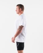 Clothing IE Alphalete Men AA Airtech Tee White 2L4400507 - Image 3