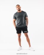 Clothing IE Alphalete Men AA Mesh Short 6" Black 2L4400673 - Image 2