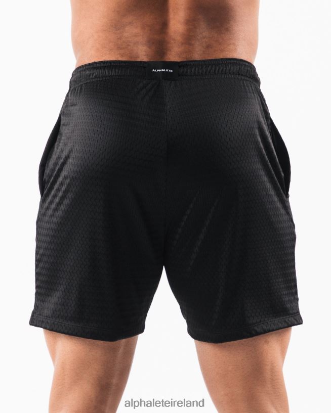 Clothing IE Alphalete Men AA Mesh Short 6" Black 2L4400673 - Image 4
