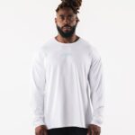 Clothing IE Alphalete Men AA Paisley Print LS Tee White 2L4400526
