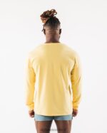 Clothing IE Alphalete Men AA Paisley Print LS Tee Yellow 2L4400528 - Image 4