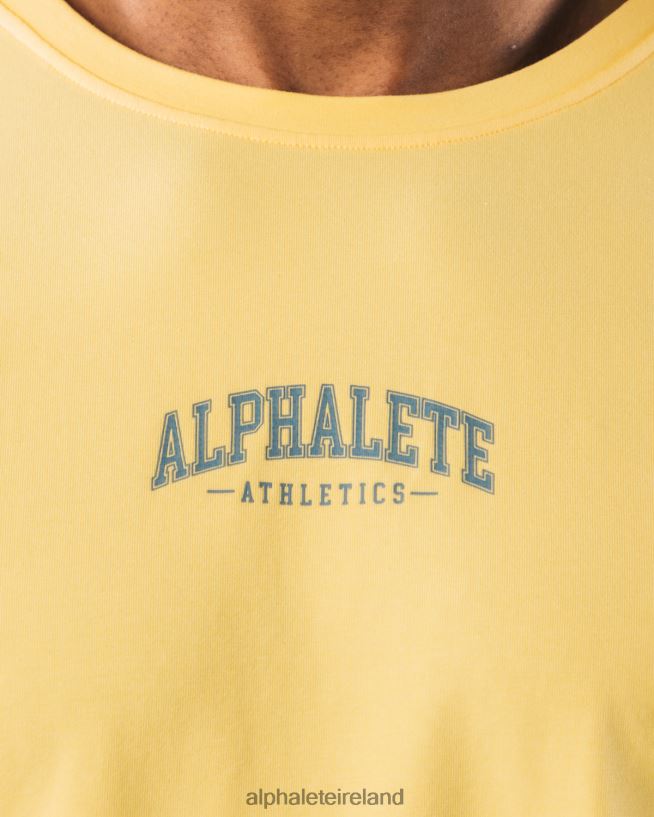 Clothing IE Alphalete Men AA Paisley Print LS Tee Yellow 2L4400528 - Image 5
