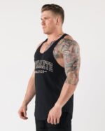 Clothing IE Alphalete Men AA Raw Cut Tank Black 2L4400591 - Image 3