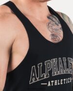 Clothing IE Alphalete Men AA Raw Cut Tank Black 2L4400591 - Image 5
