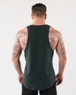 Clothing IE Alphalete Men AA Raw Cut Tank Evergreen Green 2L4400589 - Image 4