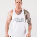 Clothing IE Alphalete Men AA Raw Cut Tank White 2L4400588