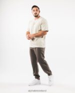 Clothing IE Alphalete Men Academy Relaxed Jogger Desert Taupe Brown 2L4400720 - Image 2
