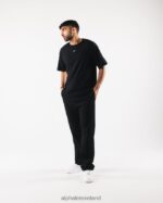 Clothing IE Alphalete Men Aligned Tee Black 2L4400502 - Image 2