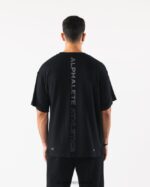 Clothing IE Alphalete Men Aligned Tee Black 2L4400502 - Image 4