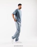 Clothing IE Alphalete Men Aligned Tee Glacier Blue 2L4400497 - Image 2