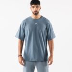 Clothing IE Alphalete Men Aligned Tee Glacier Blue 2L4400497