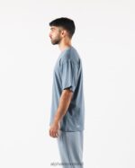 Clothing IE Alphalete Men Aligned Tee Glacier Blue 2L4400497 - Image 3