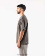 Clothing IE Alphalete Men Aligned Tee Pewter Brown 2L4400501 - Image 3