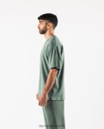 Clothing IE Alphalete Men Aligned Tee Sage Green 2L4400499 - Image 3