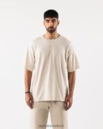 Clothing IE Alphalete Men Aligned Tee Sea Salt Brown 2L4400492
