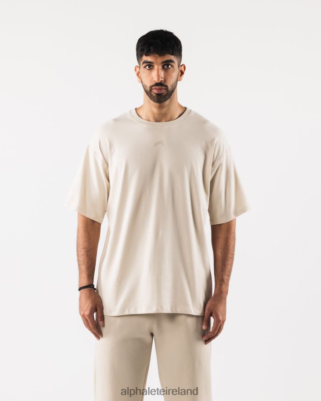 clothing_ie_alphalete_men_aligned_tee_sea_salt_brown_2l4400492.jpg Clothing IE Alphalete Men Aligned Tee Sea Salt Brown 2L4400492 - Image 1