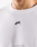 Clothing IE Alphalete Men Aligned Tee White/Pewter 2L4400490 - Image 5