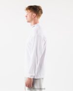Clothing IE Alphalete Men Brushed Core Mock Neck LS White 2L4400538 - Image 4