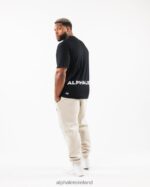 Clothing IE Alphalete Men Brushed Crest Tee Black 2L4400537 - Image 2