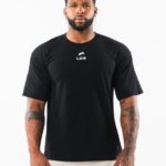 Clothing IE Alphalete Men Brushed Crest Tee Black 2L4400537