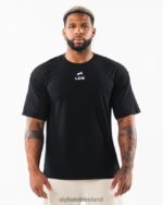 Clothing IE Alphalete Men Brushed Crest Tee Black 2L4400537