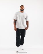 Clothing IE Alphalete Men Brushed Crest Tee Heather Grey 2L4400534 - Image 2
