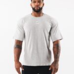 Clothing IE Alphalete Men Brushed Crest Tee Heather Grey 2L4400534