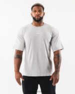 Clothing IE Alphalete Men Brushed Crest Tee Heather Grey 2L4400534