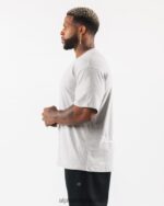 Clothing IE Alphalete Men Brushed Crest Tee Heather Grey 2L4400534 - Image 4