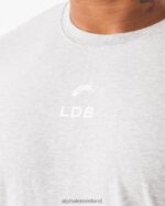 Clothing IE Alphalete Men Brushed Crest Tee Heather Grey 2L4400534 - Image 5