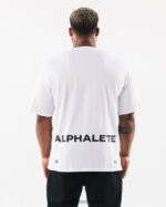 Clothing IE Alphalete Men Brushed Crest Tee White 2L4400533 - Image 3
