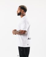 Clothing IE Alphalete Men Brushed Crest Tee White 2L4400533 - Image 4