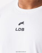 Clothing IE Alphalete Men Brushed Crest Tee White 2L4400533 - Image 5