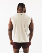 Clothing IE Alphalete Men Brushed Wolf Head Muscle Tank Sea Shell Brown 2L4400584 - Image 3