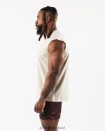 Clothing IE Alphalete Men Brushed Wolf Head Muscle Tank Sea Shell Brown 2L4400584 - Image 4