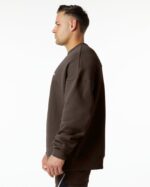 Clothing IE Alphalete Men Classic Crew Fudge Brown 2L4400649 - Image 3