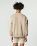 Clothing IE Alphalete Men Classic Crew Linen Brown 2L4400630 - Image 4