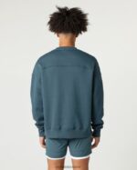 Clothing IE Alphalete Men Classic Crew Ocean Blue 2L4400632 - Image 4