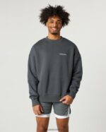 Clothing IE Alphalete Men Classic Crew Smoke Grey 2L4400633