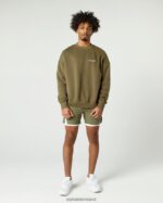 Clothing IE Alphalete Men Classic Crew Willow Green 2L4400631 - Image 2