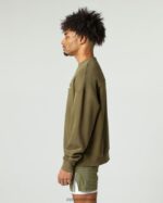 Clothing IE Alphalete Men Classic Crew Willow Green 2L4400631 - Image 3