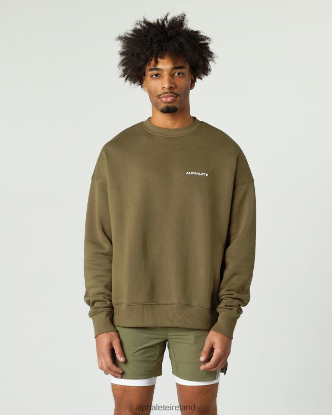 clothing_ie_alphalete_men_classic_crew_willow_green_2l4400631.jpg Clothing IE Alphalete Men Classic Crew Willow Green 2L4400631 - Image 1